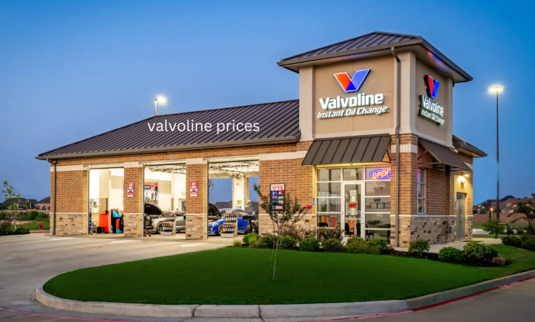 valvoline prices